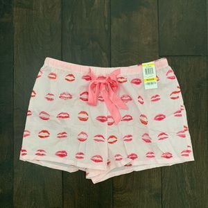 Lip print pajama bottoms